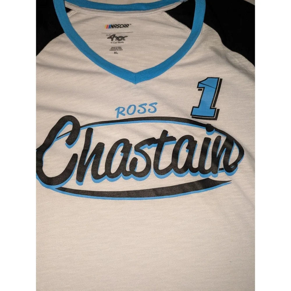 4Her By‎ Carl Banks Nascar Women's XL Short Sleeve Ross Chastain Graphic Shirt - Picture 3 of 8